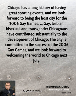 Chicago has a long history of having great sporting events, and we ...