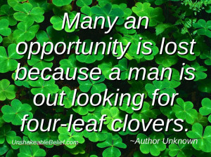 Inspirational-Quotes- Opportunity - St-Patricks