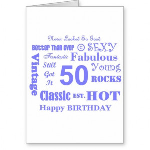 Fun 50th Birthday Greeting Cards