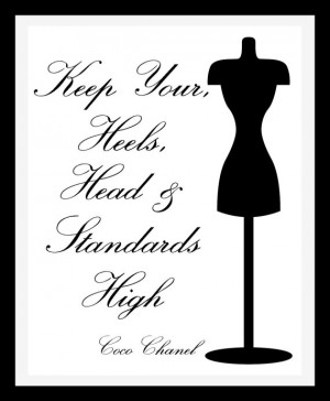 Coco Chanel Typography print - 