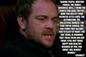 ... sheppard accurate things crowley quotes hunting things favorite quotes