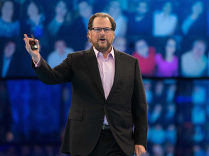 CEO Marc Benioff promised that Salesforce would hit about $6.5 billion ...