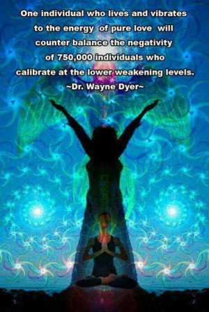 ... Power versus Force written by Dr. Hawkins, Wayne Dyer quotes this from