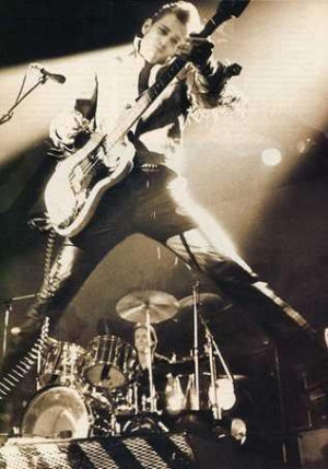 Paul Simonon--the Clash. Reggae plus punk = great bass lines.