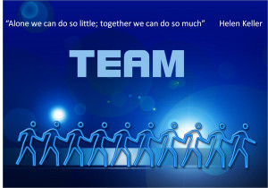 WORK FROM HOME AS A TEAM helen KELLER QUOTE