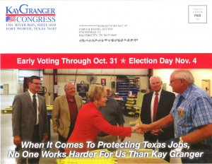Kay Granger Nov General Election flyer 1 page 1A