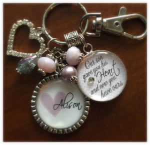 Future DAUGHTER in LAW GIFT, personalized bride to be, Our son gave ...
