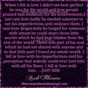 And I Fell In Love With Him..