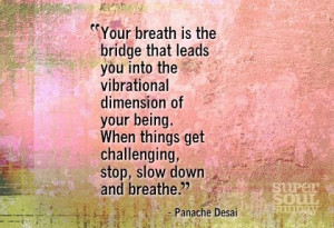 ... down and breathe.” – Panache Desai Via The Mystical Experience