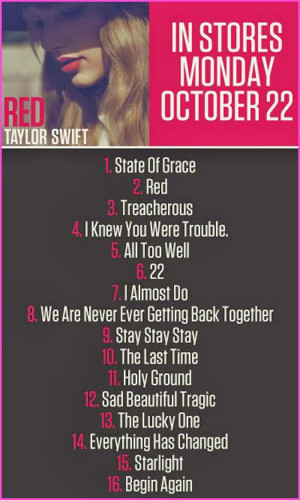 ... album released by one of my favorite artists, Taylor Swift, today, on