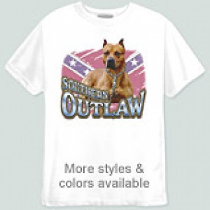 Southern Outlaw Pitbull T Shirt 