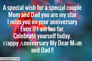 Happy Wedding Anniversary Wishes for Mom and Dad