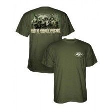 , machine washable green short sleeve tee features the Duck Commander ...