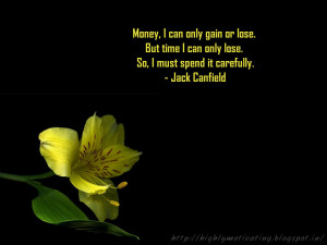 Jack Canfield Time Management Quote Wallpaper