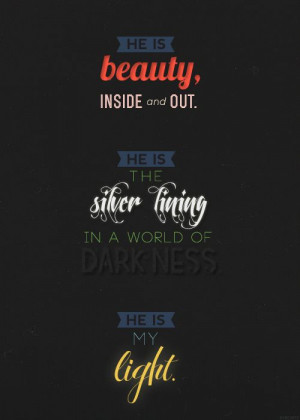 remember those words from the book. So sweet!!