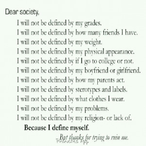 EXACTLY..... I define me!!!!!