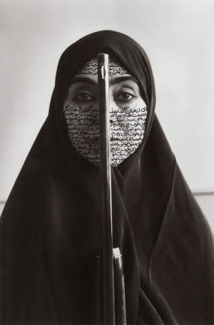 Credits: Shirin Neshat, Untitled: Woman with a gun