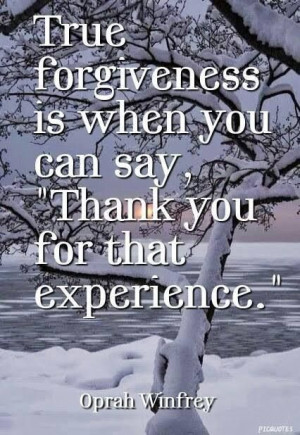 Still Learning to Forgive!