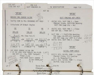 Apollo 13 Checklist
