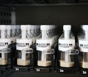 Vending Machine That Dispenses Quotes In A Bottle