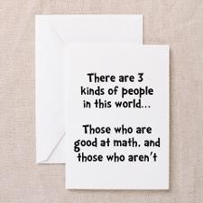 Math People Greeting Card for