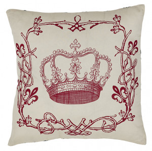 Elysee Stencil Crown Pillow