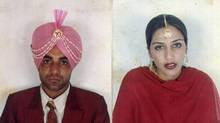 Sukhwinder Singh Sidhu, left, and Canadian-born beautician Jaswinder ...