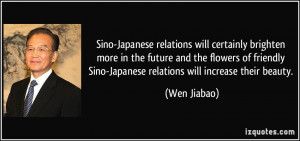 Sino-Japanese relations will certainly brighten more in the future and ...