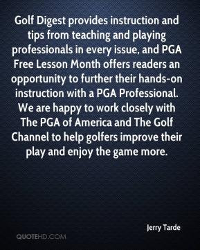 Jerry Tarde - Golf Digest provides instruction and tips from teaching ...