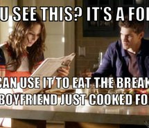 fork, funny, keegan allen, pll, pretty little liars, quotes, spencer ...