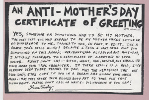 anti mother s day greeting for people who hate their mother and for ...