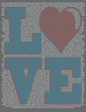 Our Love Design made up of our favorite quotes on love!