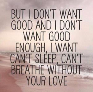Cant Sleep, Breathe Without Your Love
