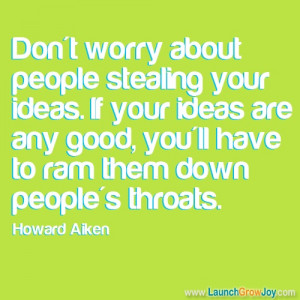 Great quote from Howard Aiken