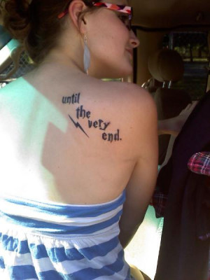tattoo until the very end harry potter quote tattoo harry potter quote ...