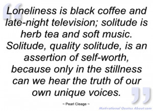 loneliness is black coffee and late-night pearl cleage