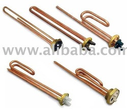 Heating elements in copper for water heaters