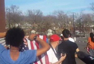 ... Protester Destroyed On Twitter After Posting Video Of Flag Desecration