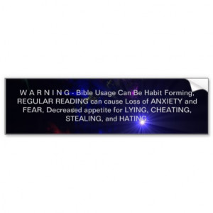 WARNING Inspirational SUPERNOVA Reading and Quotes Car Bumper Sticker