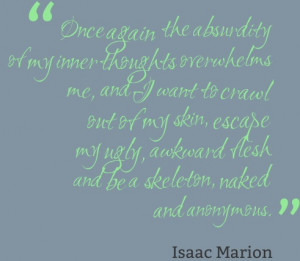 Isaac Marion quote from Warm Bodies
