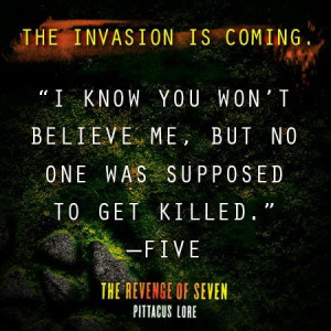 ... Quote from The Revenge of Seven by Pittacus Lore ~ Out on August 26