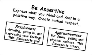 So how do assert yourself? This link provides 10 tips for assertive ...
