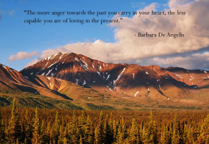 The more anger towards the past you carry in your heart, the less ...