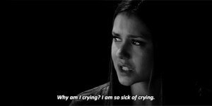 ... jeremy tyler upset caroline sadness elena klaus elena and damon damon