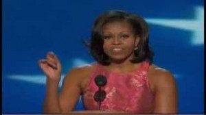 Michelle Obama's full DNC speech, via YouTube.