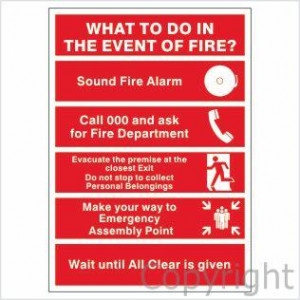 Fire Evacuation Procedures