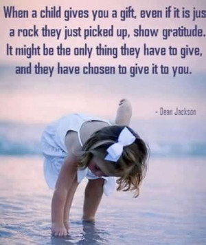 ... It Is Just A Rock They Just Picked Up Show Gratitude - Show Up Quote