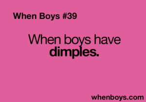 Guys With Dimples Quotes Tumblr For guys with dimples i