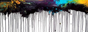 Dripping Paint Facebook Cover