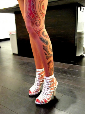 post navigation woman leg tattoo 15 woman leg tattoo 17
